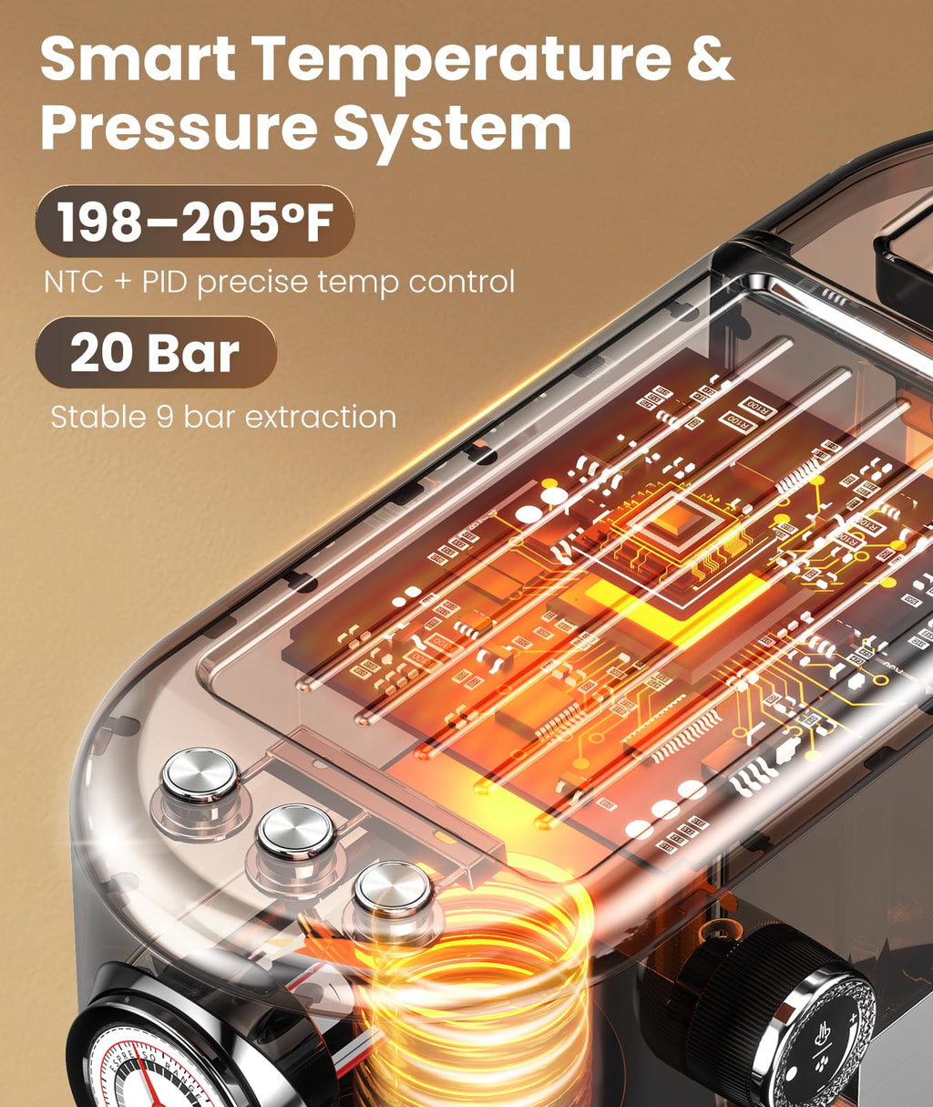 20 Bar Espresso Machine with Milk Frother E17930