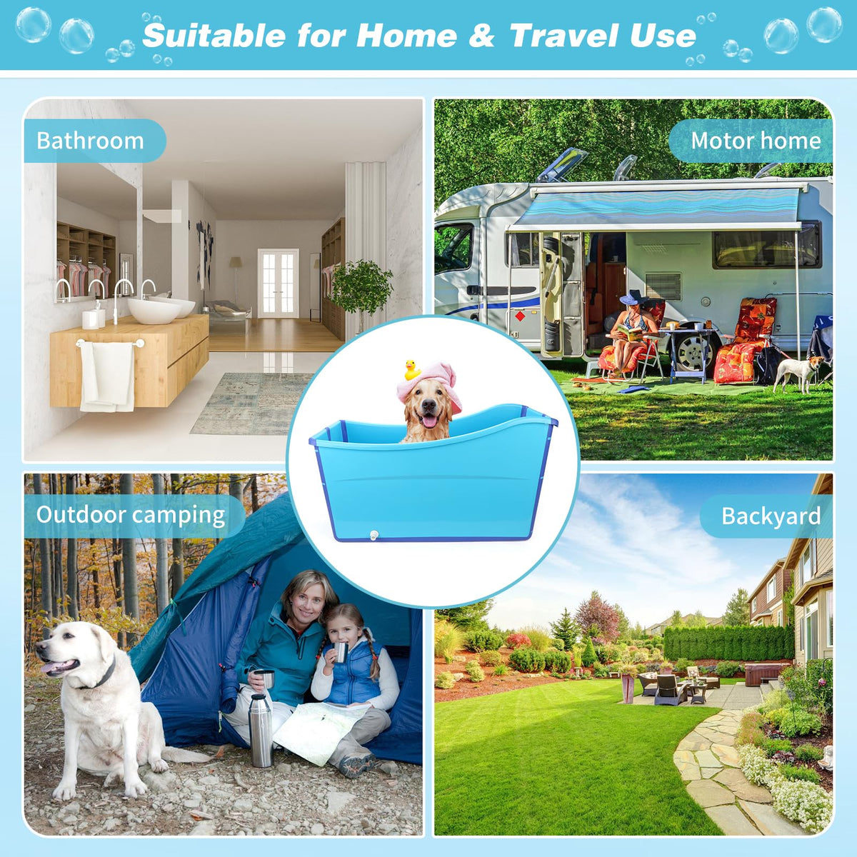 Foldable Dog Bathtub V31228