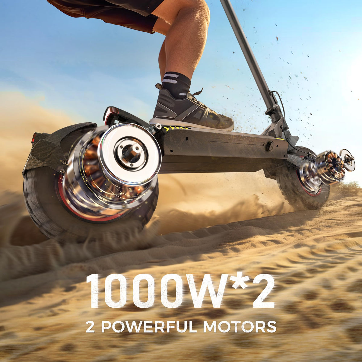 Electric Scooter with Off-Road Tires H50107