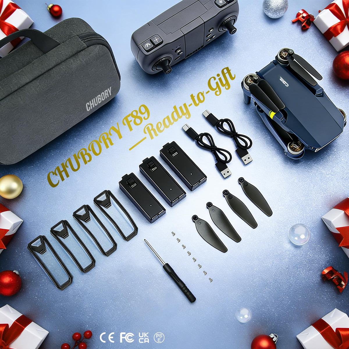 4K Camera Drone with 3 Batteries M473
