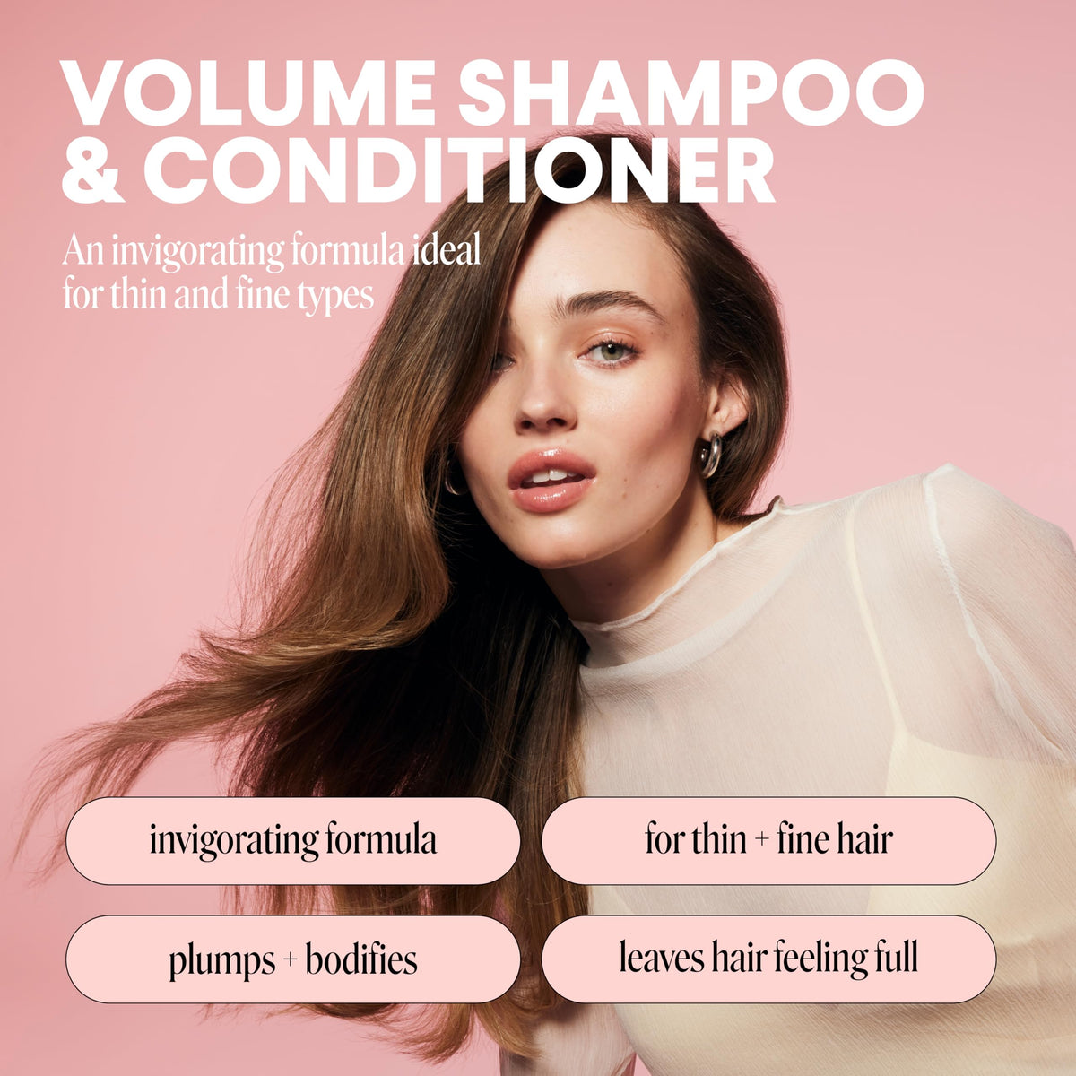 Volume Shampoo + Conditioner Set 12 oz Coconut Oil A1934