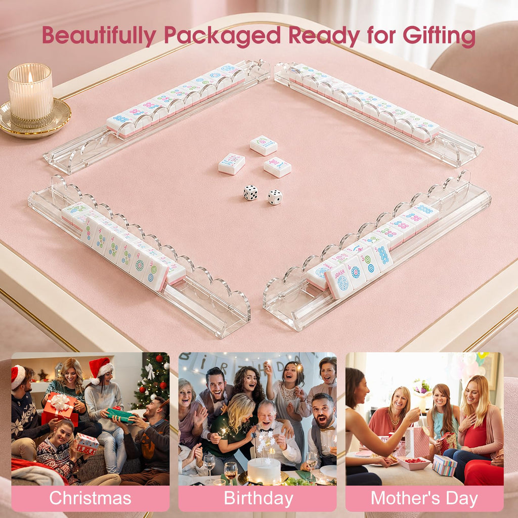 Mahjong Racks with Magnetic Pushers L8391