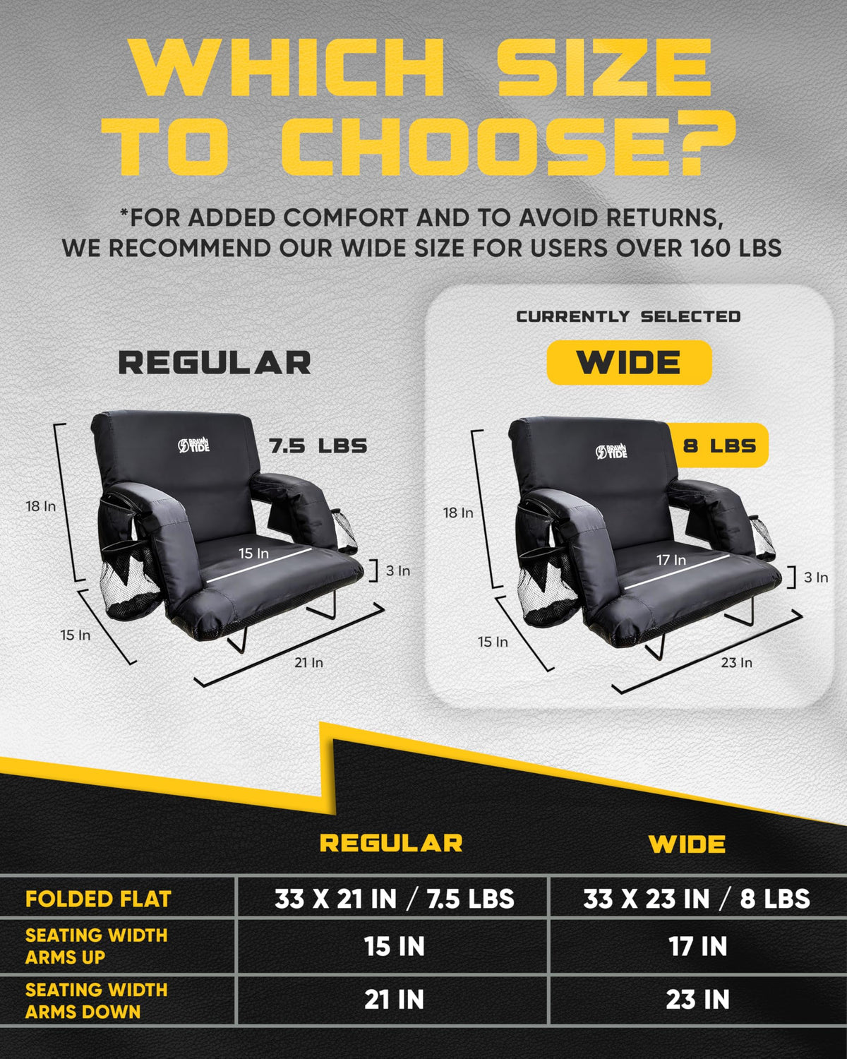 Stadium Seat with Back Support H5031