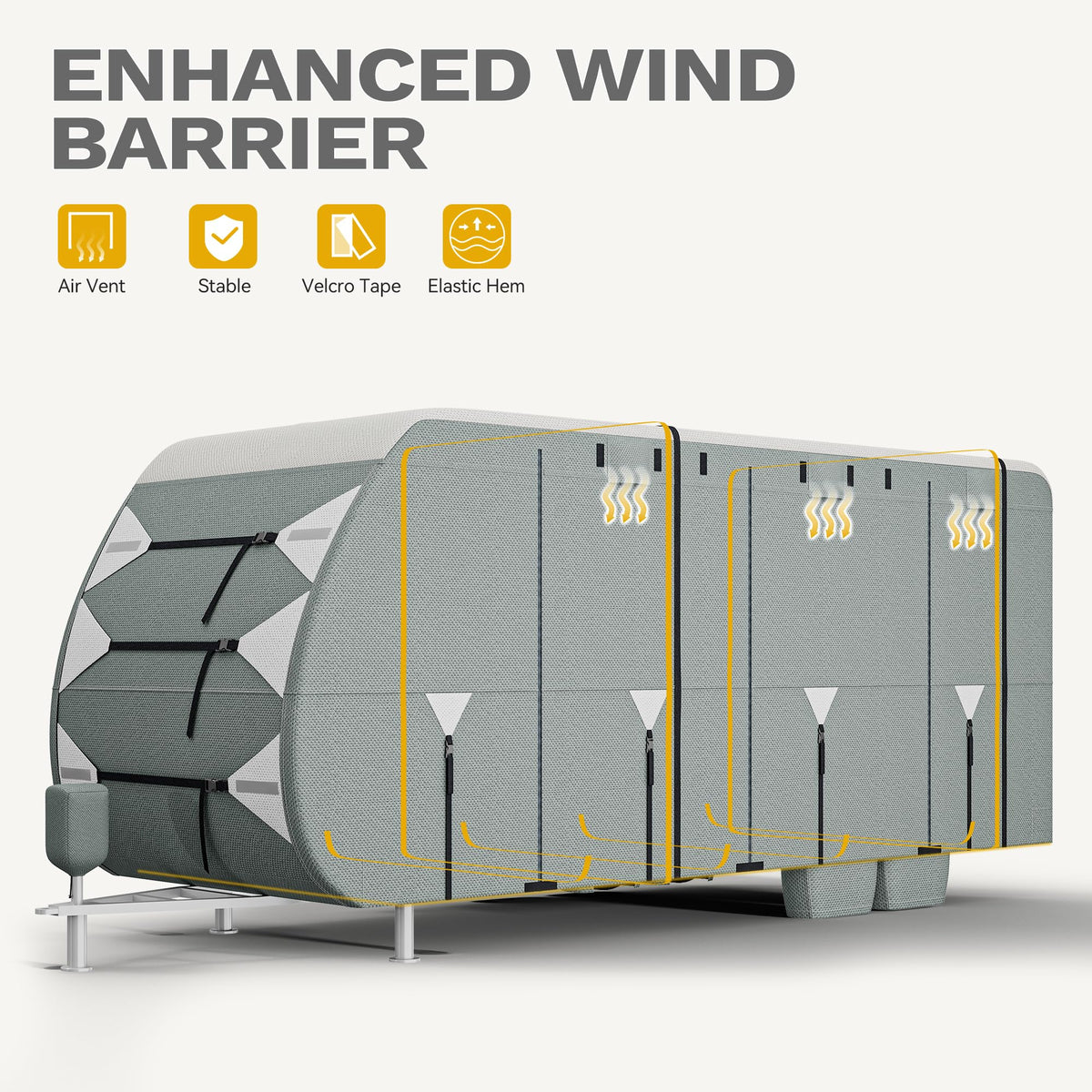 20-22FT Waterproof Rip-Stop Travel Trailer Cover T629987