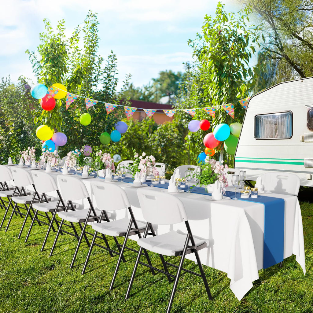 White 4 Pack Folding Chairs O219
