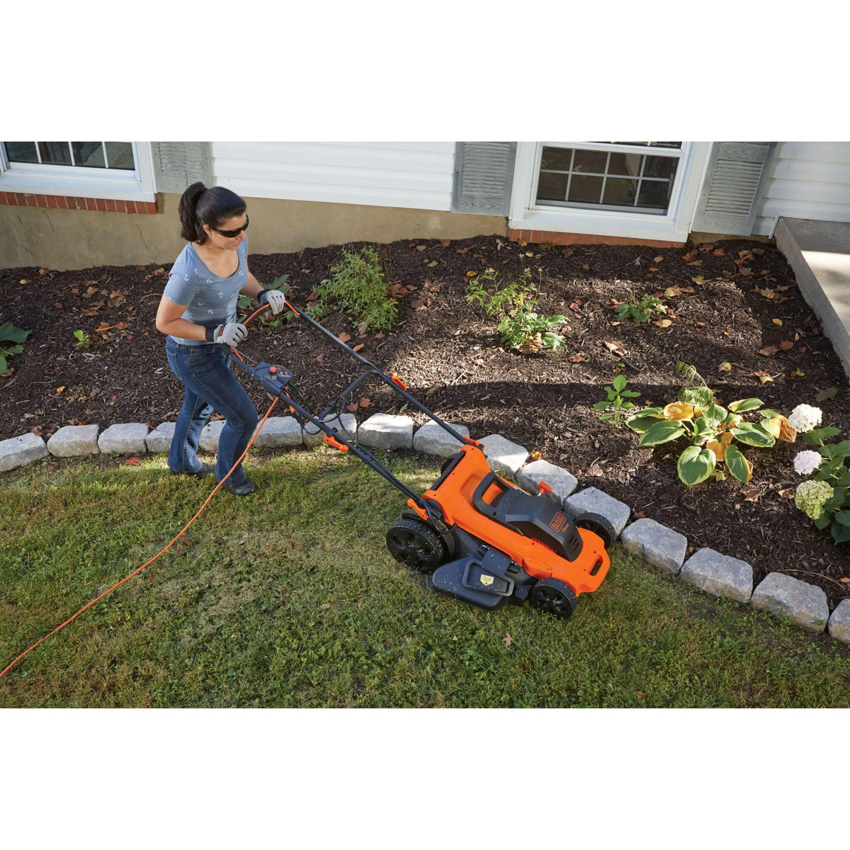 20-Inch Corded Electric Push Lawn Mower E455