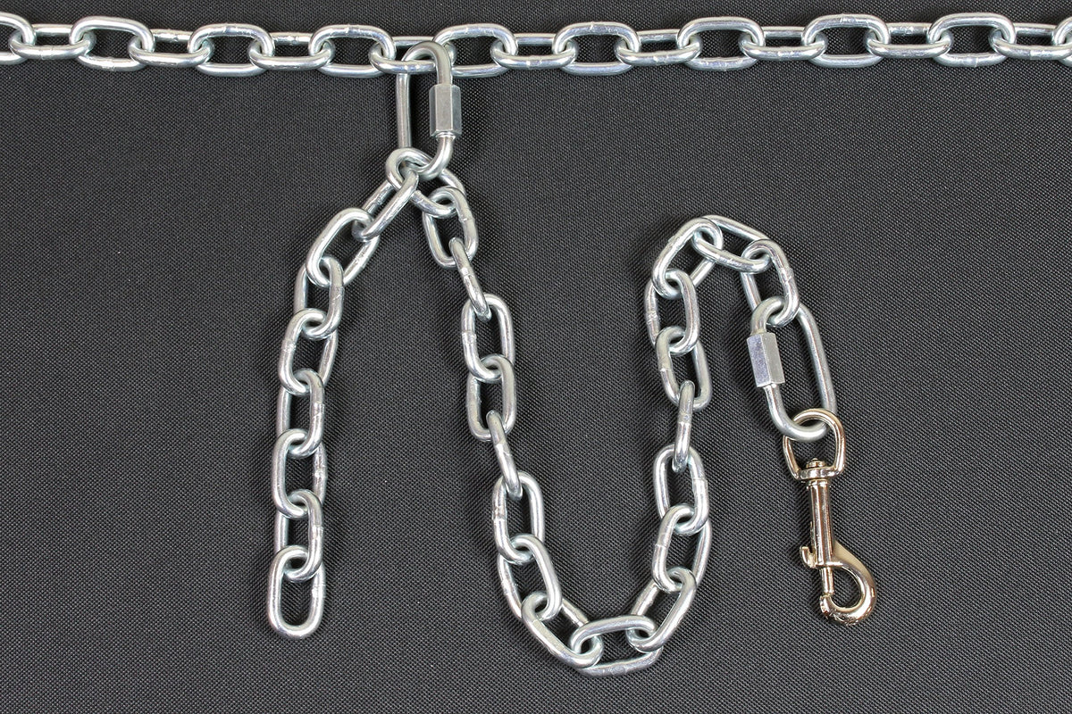 Chew Proof Dog Tether Chain with Tie Down O577161