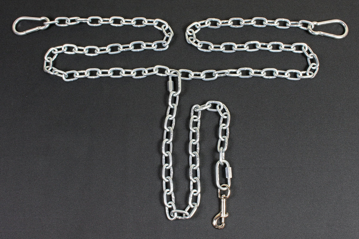 Chew Proof Dog Tether Chain with Tie Down O577161